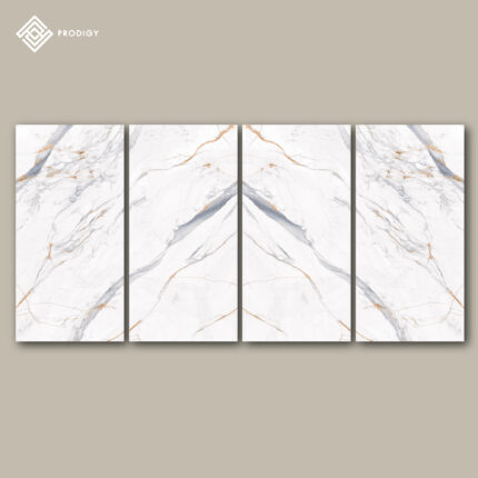 หินอ่อนเทียม Sintered Stone สี Apuan Sculpture White จำหน่ายเป็น Pattern ราคาเริ่มต้น 15,872 บาท