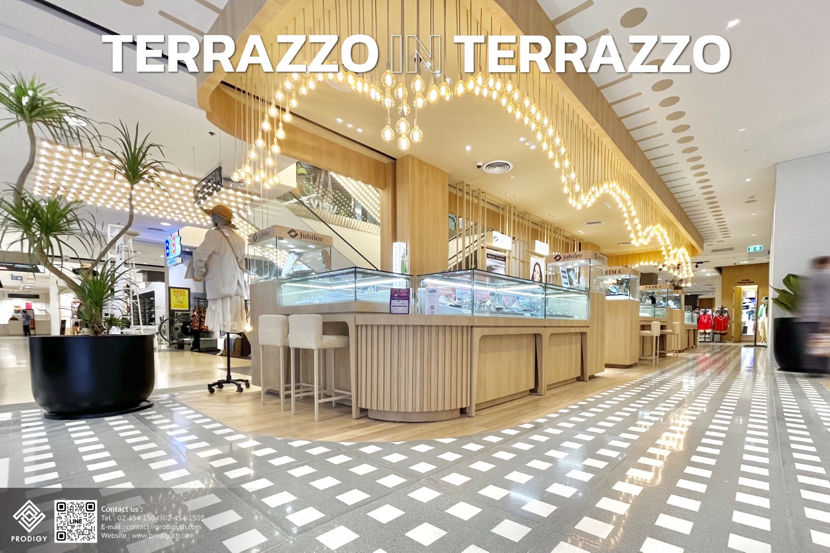 Prodigy รีวิวงานติดตั้ง Prodigy Terrazzo ปูพื้นหินขัด โซน Department Store ที่ Central Ladprao