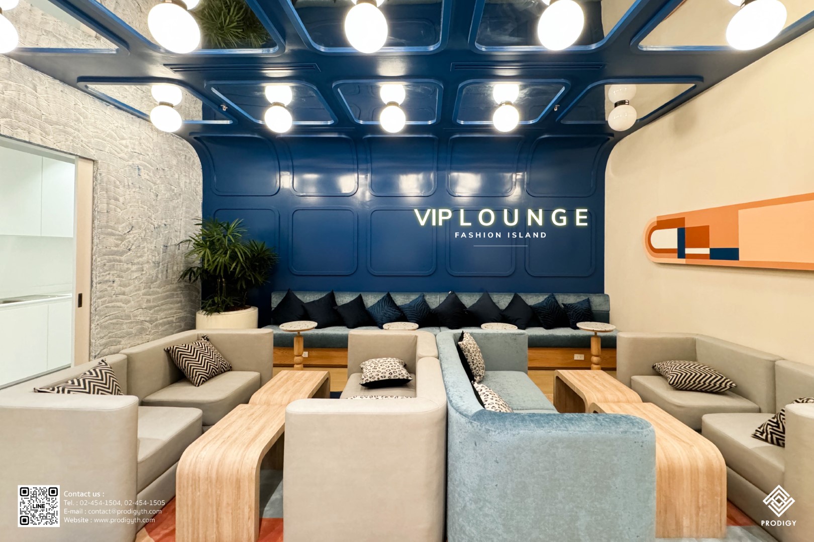 เบื้องหลังงานดีไซน์ โซน VIP Lounge ของ Fashion Island เลือกใช้ หินขัดหน้าสำเร็จ Terrazzo ลาย Paradise สำหรับเคาน์เตอร์บาร์ และ ท้อปโต๊ะ