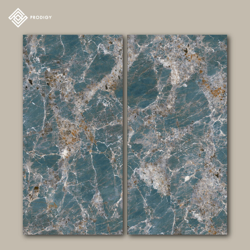 หินอ่อนเทียม Sintered Stone รุ่น Sri Lanka Sapphire Blue ราคา คมึภค ต่อชุด