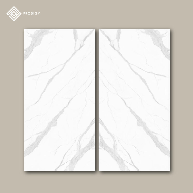 หินอ่อนเทียม Sintered Stone สี Carrara จำหน่ายเป็น Pattern ราคาเริ่มต้น 21,504 บาท