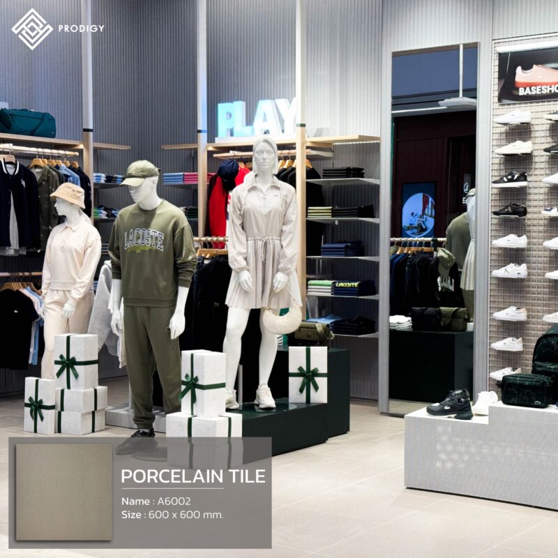 กระเบื้องพอร์ซเลน ปูพื้น LACOSTE One Bangkok