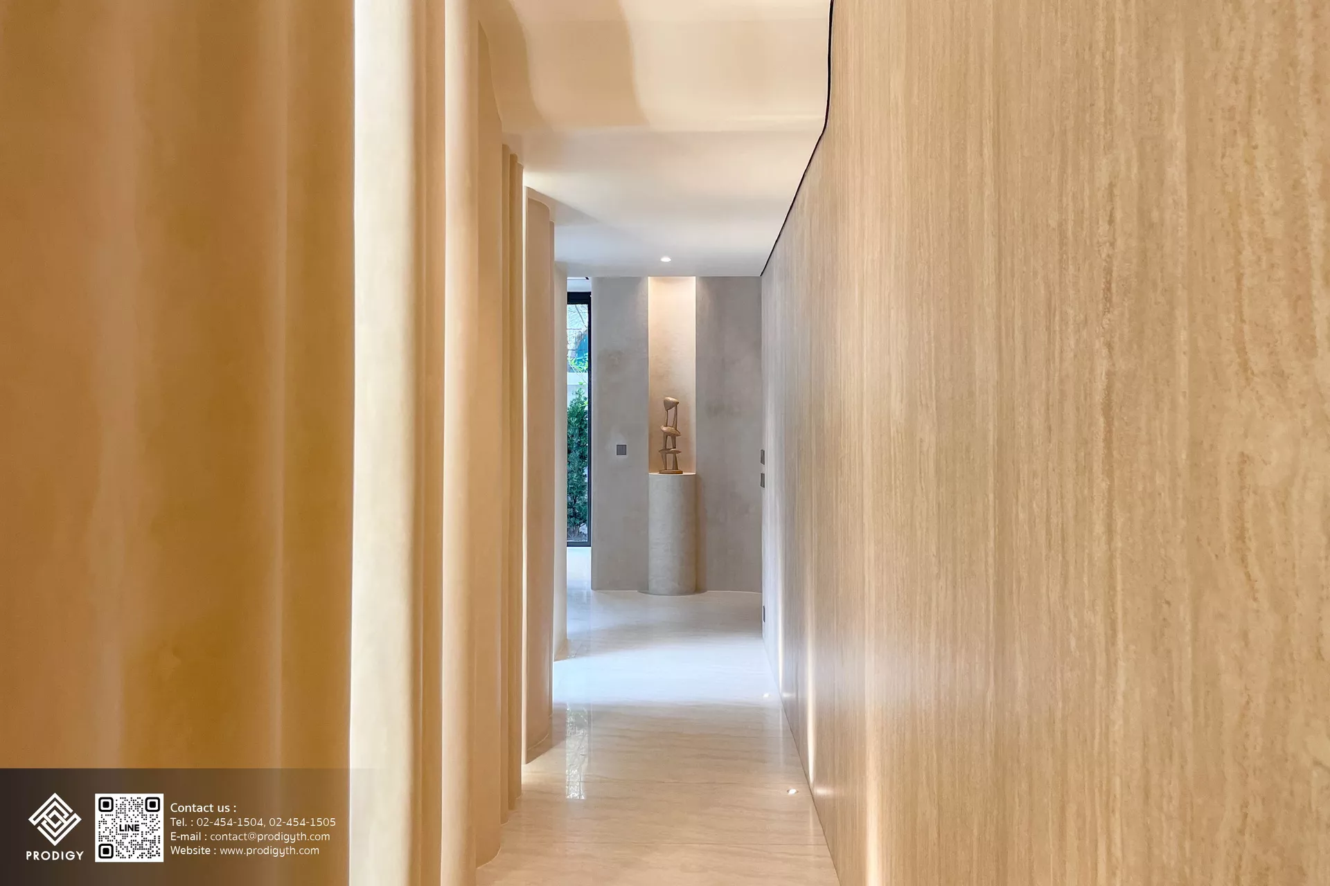 ผนังหินอ่อนเทียม Sintered Stone โครงการ Eliva Private Residences