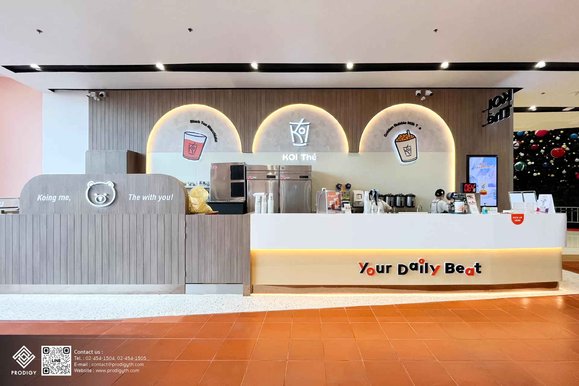 พื้นที่นั่งหินขัด Terrazzo KOI the’ - Central Chaengwattana