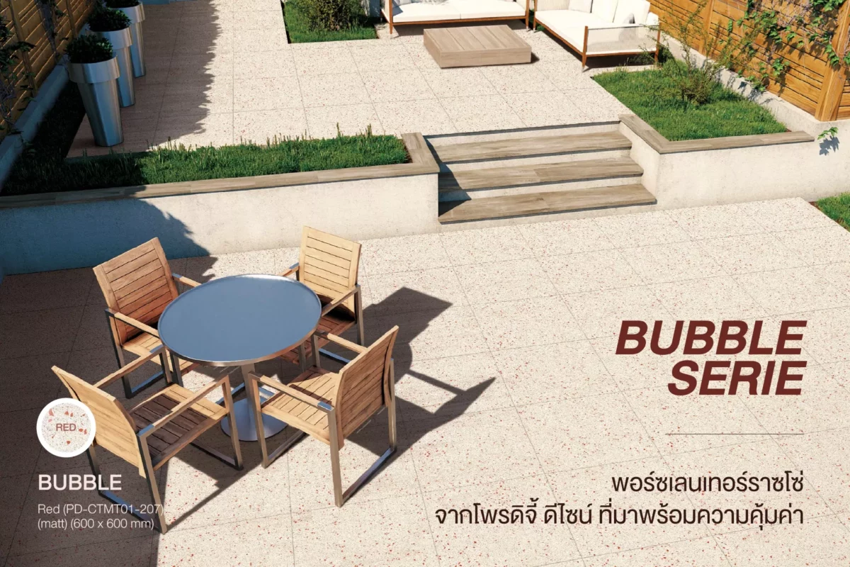 กระเบื้องพอร์ซเลน ลาย Terrazzo รุ่น Bubble series