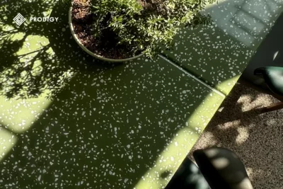 โครงการ Rito Ekkamai เลือกใช้ "หินขัด Terrazzo" รุ่น Matcha สำหรับงานดีไซน์ที่ต้องการภาพลักษณ์ที่หรูหราและน่าจดจำในทุกองค์ประกอบ