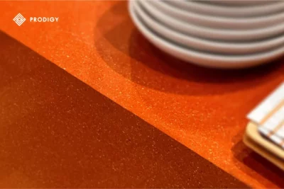 เบื้องหลังความสวยงาม SaladStop โดย Prodigy Design สาขา Dusit Central Park: ท็อปโต๊ะหินขัด Terrazzo